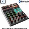 SINEXTESIS F4A Mixer 3 canali MP3 USB Bluetooth con Effetto Echo Audio