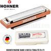 Hohner Marine Band armonica a bocca tonalità FA (F) con Custodia Rigida