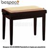 Bespeco SG101MOVB Panchetta panchina in legno per pianoforte altezza regolabile