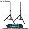 Zzipp SSZZ105SET Set 2 Stativi Compatti SUPPORTI per Casse Acustiche + Borsa