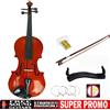 Free Sound Gear STUDENT VIOLINO 3/4 kit completo di Archetto Astuccio Pece Spalliera Set Corde