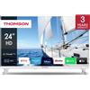 Thomson 24HG2S14CW Smart TV 24 Pollici HD Ready Display LED Sistema Android DVBT