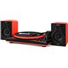 GEMINI TT 900 BR SISTEMA HIFI con GIRADISCHI BLUETOOTH + SPEAKER 50W NERO/ROSSO