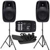 Gemini ES-210MX BLU SISTEMA PORTATILE BLUETOOTH/USB 10" 600W + STATIVI NEW