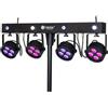 COLORKEY PARTY BAR MOBILE 150 - SET DI LUCI CON 4 PAR LED A BATTERIA