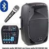 Soundsation Impianto audio 480W Cassa Soundsation GO-SOUND 10A + mixer + microfono | Karaoke