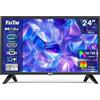 TV 24 Pollici (60 Cm) LED HD Televisori Triplo Tuner (DVB-T/T2-C-S/S2) USB HDMI