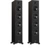 INDIANA LINE DIVA 6 BLACK DIFFUSORI DA PAVIMENTO 3 VIE BASS REFLEX INF. NERO