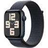 Apple Watch SE GPS 44mm con cassa in Alluminio Midnignt e Ink Sport Loop