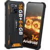 G2 Rugged Smartphone Android 14, 16(4+12) GB+64GB/1TB Telefono Indistruttibile,