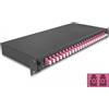 Delock Sblocco 19 Scatola di giunzione per fibra ottica 24 x LC Duplex OM4 1U pronta pe
