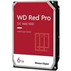 WD Red Pro WD6005FFBX HDD 6Tb Interno 3.5" SATA 6Gb S 7200 Rpm Buffer: 256Mb Hd
