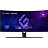 ViewSonic LED monitor - WQHD curved - 34inch - 300 nits - resp 1ms - incl 2x5W speakers 14