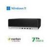 RINOVO PC HP 600-800 G3 SFF i3-7X00 DDR4 8GB SSD 256GB W11P NO DVD GRADE A 1Y +