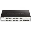 D-Link Switch D-Link semigestionabile 20 porte gigabit + 4 combo SFP
