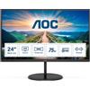 AOC Monitor 23.8" LED IPS Q24V4EA 2560 X 1440 2K Tempo Di Risposta 4 Ms Monitor