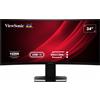 VIEWSONIC LED monitor - 2K Curved - 34inch - 300 nits - resp 3,5ms - incl 2x2W speakers -