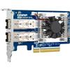 QNAP Scheda Dual-port SFP28 25GbE low-profile PCIe Gen4 x8 (carte 10/25 GbE SFP)