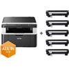 Brother Stampante Brother Multifunzione laser DCP1612WV 3 in 1 monocromatica con 5 to