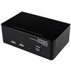 StarTech.com Switch KVM doppio monitor VGA DVI 2 porte USB con audio e hub USB 2