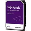 WD Western Di WD Purple WD64PURZ HDD 6Tb Sorveglianza Interno 3.5" SATA 6Gb S 5400