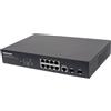 Intellinet Switch Gigabit Ethernet 8 Porte PoE+ Web-Managed con 2 porte SFP
