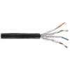 InLine Cabina esterna. Cat.7a - S-FTP PiMF 4x2x0 -58 AWG23 - PE-Man. nero -500m