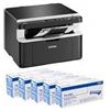 BROTHER MULTIFUNZIONE LASER WIRELESS B/N DCP-1612W 5 TONER AGGIUNTIVI