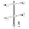 INLINE - Kit di montaggio - per 4 display LCD - plastica alluminio acciaio - Fin