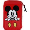 Karactermania Gadget - Disney: Karactermania - Mickey - Astuccio Matite Triplo Red Karacterman