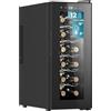 Cecotec Cantinetta Vino Bolero GrandSommelier 1250 CoolCrystal. 12 Bottiglie, Raffreddamento Termoelettrico, LED, ideale per conservare i tuoi vini alla temperatura perfetta.