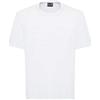 EA7 T-Shirt Logo Series A Maniche Corte In Jersey Di Cotone Organico White