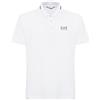EA7 Polo Tennis Club In Piquet Di Cotone Stretch White