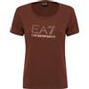 EA7 T-Shirt Evolution In Jersey Misto Cotone Friar Brown