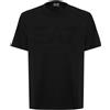 EA7 T-Shirt Logo Series A Maniche Corte In Jersey Di Cotone Organico Black