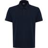 EA7 Polo Visibility In Jersey Di Cotone Stretch Blue