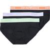 Emporio Armani Pack 3 slip logo bold monogram nero
