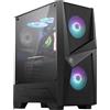 MSI MAG FORGE 100R computer case Midi Tower Nero, Trasparente