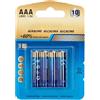 Glowster Batteria alcalina AAA LR03 da 1,5 V, confezione da 4 pezzi, ideale per dispositivi elettronici e giocattoli.
