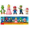 SUPER MARIO Playset Super Mario Pack 5 Figure Action Figures Fedele Riproduzione Idea Regalo