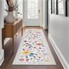 Avezano Tappeto runner antiscivolo, 60 x 182 cm, lavabile in lavatrice, per cucina, lavanderia, ingresso, beige