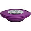 Tupperware Set di 4 piatti da picnic riutilizzabili per camper, piatti pieghevoli viola