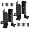 McBlast 4 Pz Supporto per Pali Fissaggio Pali Legno, Supporto Staffa per Palo di Legno, Staffa Ancoraggio per Pali di Recinzione, Manicotto di Base, Porta Palo per Pali da 38x38/50x50/50x101/101x101 mm