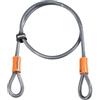 Kryptonite Cavo a doppio cappio Kryptoflex 525, Cavo antifurto per bici, Combinabile con tutti i lucchetti a U e i bloccadisco, Utile per il blocco di componenti a sgancio e accessori, Lunghezza 76 cm