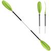 HEIMUNI Pagaia Doppia per Kayak 222cm, Pagaia Canoa Regolabile Alluminio per Canoa Kayak SUP Barche Gommone, Pagaia Kayak Smontabile (Verde)