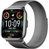 Trevi T-FIT 265 A Smartwatch con Display AMOLED 1.75" Always On Full Touch, Chiamate Wireless, Monitoraggio Sonno, Passi, Frequenza Cardiaca, Fitness Tracker, Waterproof IP67, Nero