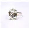 4.1 GM 925 Argento Sterling Naturale Prasiolite Gemma a Mano Misura Anello 5 A 9