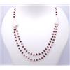 19.4 GM 925 Argento Sterling Naturale Granato Gemma Collana Perle Misura 50.8cm