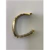 CINTURINO OROLOGIO "ACCIAIO LAMINATO ORO" ANSA 14 MM FELSINA -NUOVO-
