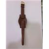 CINTURINO OROLOGIO "CON COPRIPOLSO" ANSA 16 MM PELLE MARRONE -NUOVO-